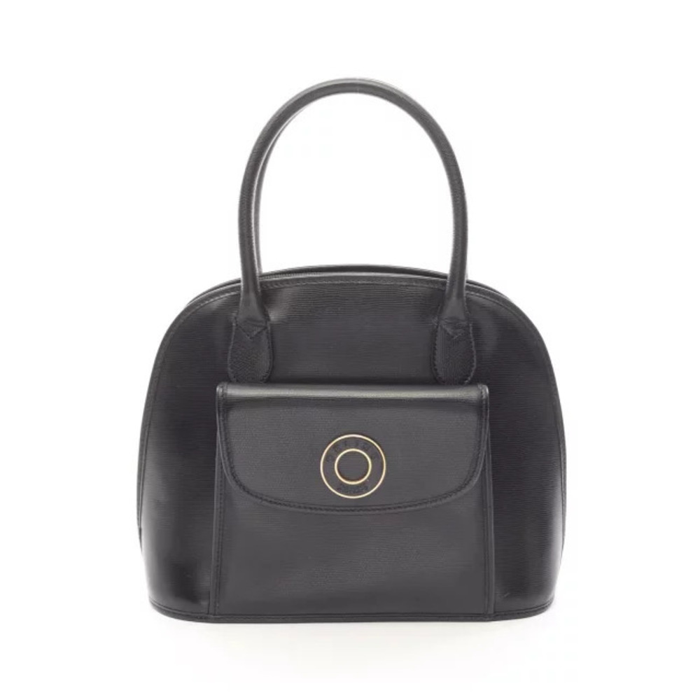 Celine Circle Handbag Leather Bag Black